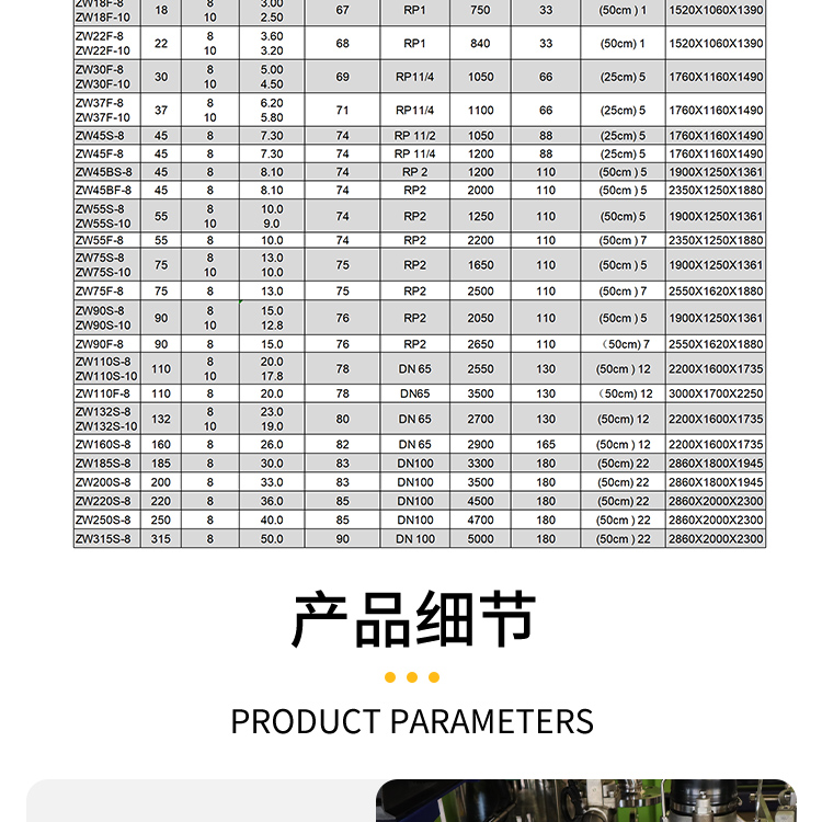 11KW螺桿空壓機